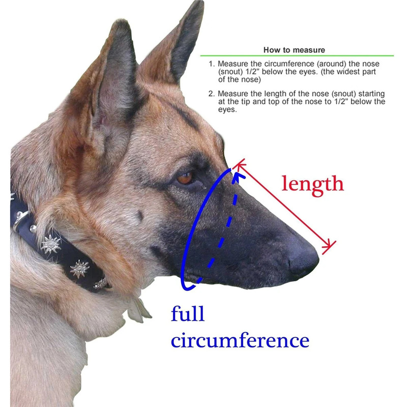 Dogline Adjustable Muzzle with Mesh