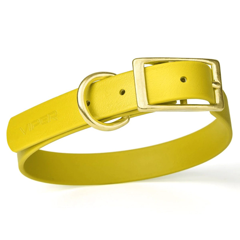 Viper Biothane Collar with Brass Hardware